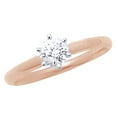 thumbnail image 1 of AFFY White Natural Diamond Solitaire Engagement Ring in 14K Rose Gold (0.5 cttw), 1 of 1