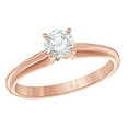 thumbnail image 1 of AFFY White Natural Diamond Solitaire Engagement Ring in 14k Rose Gold, 1 of 1