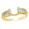 thumbnail image 1 of AFFY White Natural Diamond Solitaire Enhancer Ring In 14k Yellow Gold (0.5 Cttw), 1 of 1