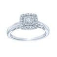 thumbnail image 1 of AFFY White Natural Diamond Square Frame Ring in 10k White Gold, 1 of 1