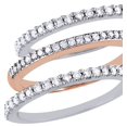 thumbnail image 1 of AFFY White Natural Diamond Stackable Three Ring Set in Two-Tone 10k White Gold, 1 of 1