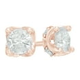 thumbnail image 1 of AFFY White Natural Diamond Stud Earrings in 10K Rose Gold (0.75 Cttw), 1 of 1