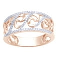 thumbnail image 1 of AFFY White Natural Diamond Tidal Waves Ring in 10k Rose Gold, 1 of 1