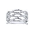 thumbnail image 1 of AFFY White Natural Diamond Wedding Band Ring In 10k White Gold (0.25 Cttw), 1 of 1