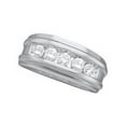 thumbnail image 1 of AFFY White Natural Diamond Wedding Band Ring In 10k White Gold (0.5 Cttw), 1 of 1