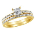 thumbnail image 1 of AFFY White Natural Diamond Wedding Ring In 10k Yellow Gold (0.33 Cttw), 1 of 1