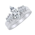 thumbnail image 1 of AFFY White Natural Diamond Wrap Style Enhancer Ring in 14k White Gold (0.33 Cttw) Ring Size : 6, 1 of 1