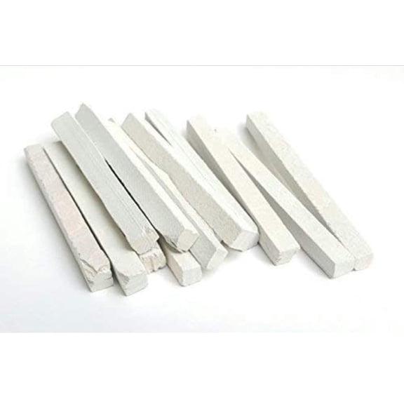 White Natural Limestone Slate Chalk Pencil | Pack Of 100 Pcs (Saleti Chalk) B579
