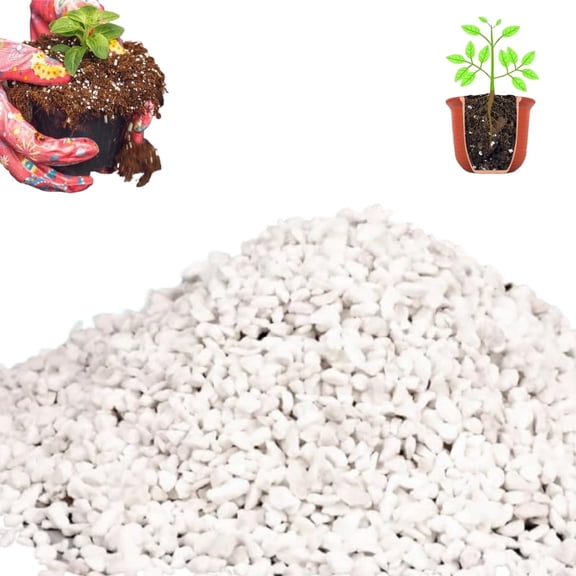 White Natural Soft Perlite,Potted Granular Gravel,Garden Landscaping Pebbles,Decorative Polished Stones,Succulent and Cactus Gravel Pebbles,for Vases,Gardening 250g