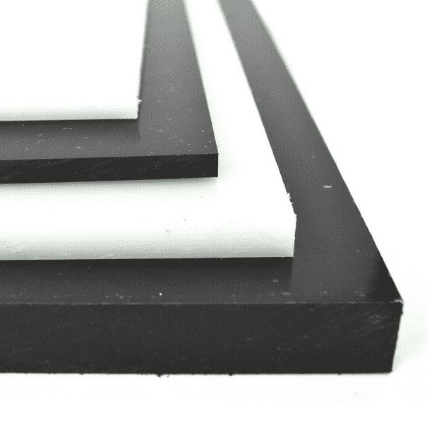 White (Natural) Polypropylene Copolymer (PPC) Plastic Sheet 1 1/2" x 12" x 24"