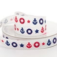 thumbnail image 1 of White Nautical Grosgrain Ribbon - 5/8 Inches Wide x 10 Yards (58250601), 1 of 1