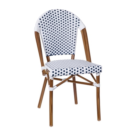 White Navy French Cafe Chair