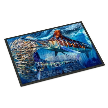White Night White Marlin Doormat 24x36