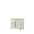 thumbnail image 1 of White Nightstand For Bedroom - 21 In. Package Width With Practical Design 4" Floor Benefit, 1 of 3