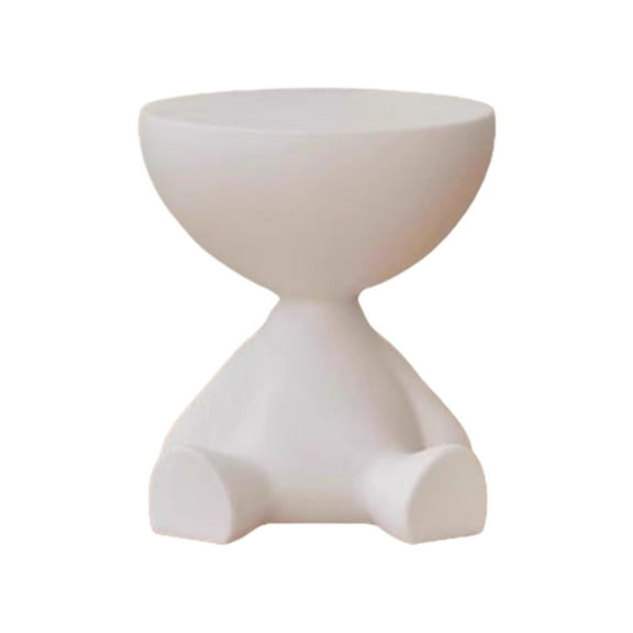 White Nightstand Home Sofa Side Coffee Table Shelf Liftable Storage Stool Plastic Multifunctional Furniture For Living Room Bedroom 16.14X14.57 Inches