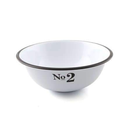 White No.2 Metal Serving Bowl - Medium