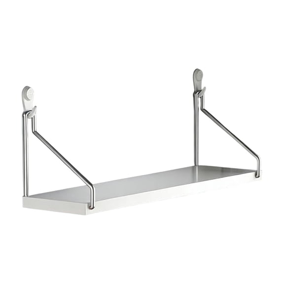 White No Drill Installation Wall Shelf For Home Decor And Storage Supports Up To 30 Pounds Ideal For Bedside Or Entryway Use 15.75 X 5.91 Inches