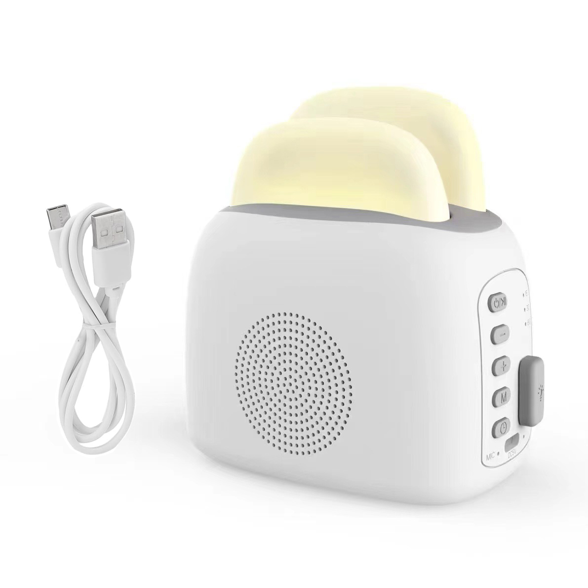 Night Machine White Noise Machine, 1200mAh Battery Sound Machine Night Light with ...