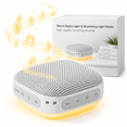 thumbnail image 1 of DTIRD White Noise Machine,20 Soothing Sound Machine for Baby & Adults,Sleep Aid & Focus Therapy, Night Light, Timer, Memory & Headphone Compatible ,Ideal for Home, Office & Travel, 1 of 11