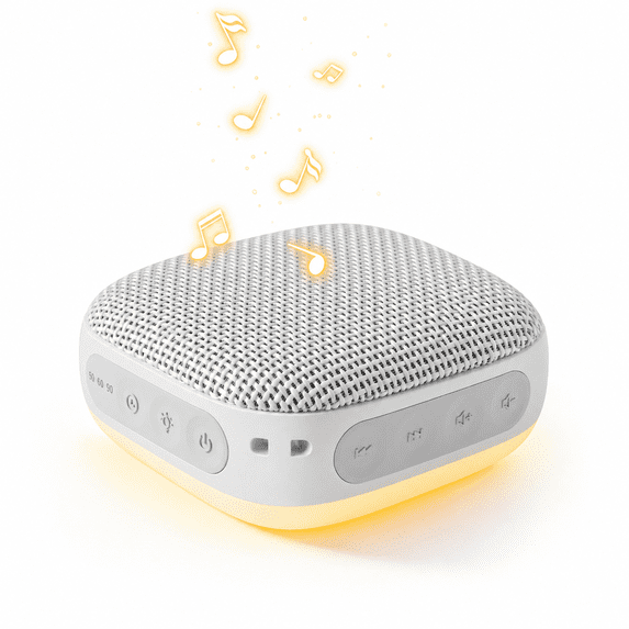 DTIRD White Noise Sound Machine,20 Soothing Noise Machine for Baby & Adults,Sleep Aid & Focus Therapy, Night Light, Timer, Memory & Headphone Compatible ,Ideal for Home, Office & Travel