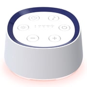 White Noise Machine for Baby Adult Sleep, Portable Sound Machine with Cry Sensor, 30 Soothing Sounds, Night Light & Time