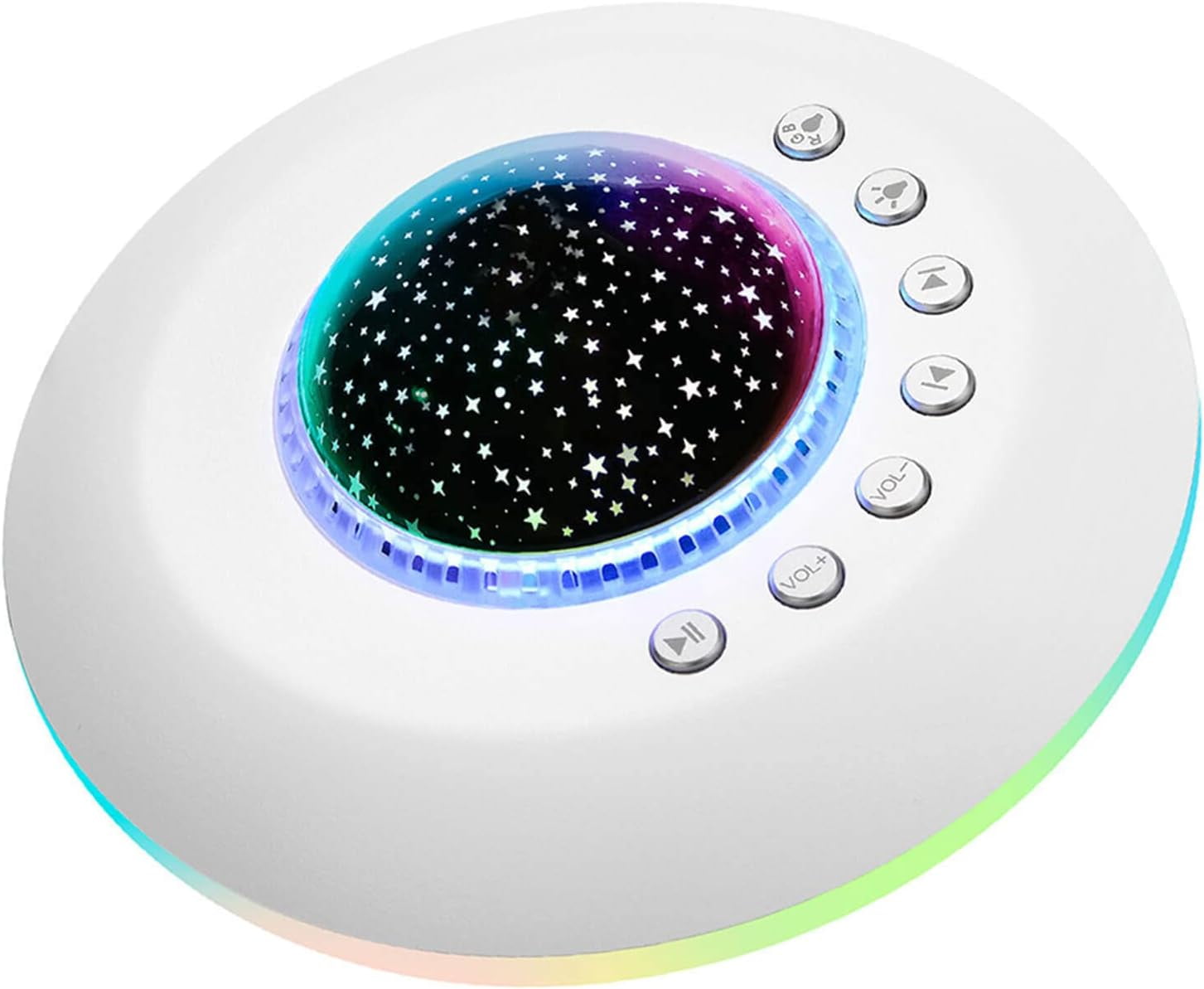 White Noise Machine for Kids, Sound Machine Baby with 7 Starry Ambient Night Light, 28 Soothing Sounds Sleep Noise Machine Maker Ideal Gifts for Kids Adults Bedside Travel Nursery