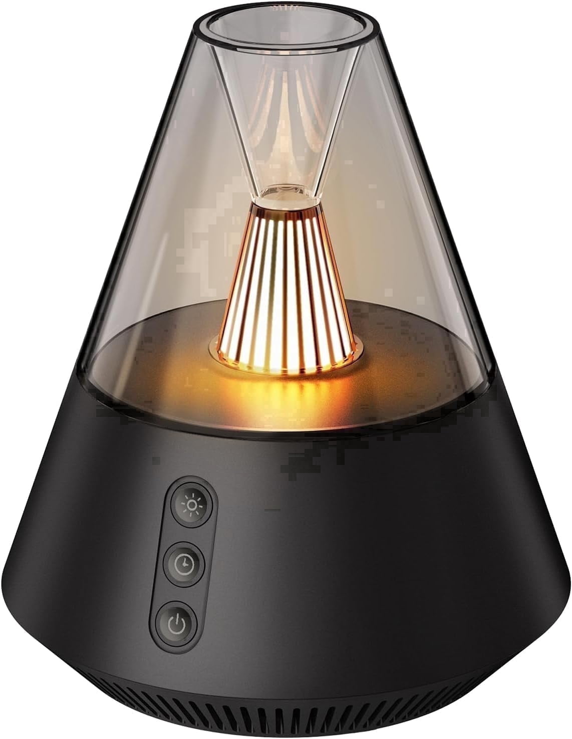 Kipcush 30 Non-Looping White & Pink Noise, Adjustable Night Light Sound Machine w/ Memory Recall for Baby and Adult Black