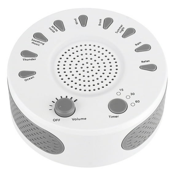 White Noise Machine, Portable Sleep Sound Therapy Machine with 3 Timers & 9 Natural Sound Options for Baby Kids Home Office Bedroom Travel Sleep Timer
