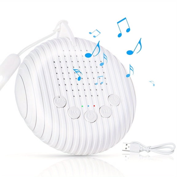 White Noise Machine, Sleep Sound Machine, 10 Soothing Nature Sounds Machine, Portable Mini Sleep Sound Machine, Noise Cancelling For Office Home And Travel With Timer And Memory Function