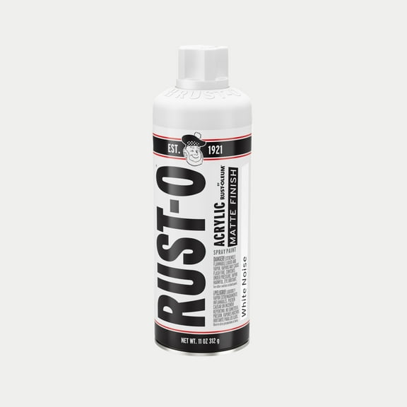Rust-Oleum, Acrylic Matte Spray Paint-392198, 11 oz, White Noise