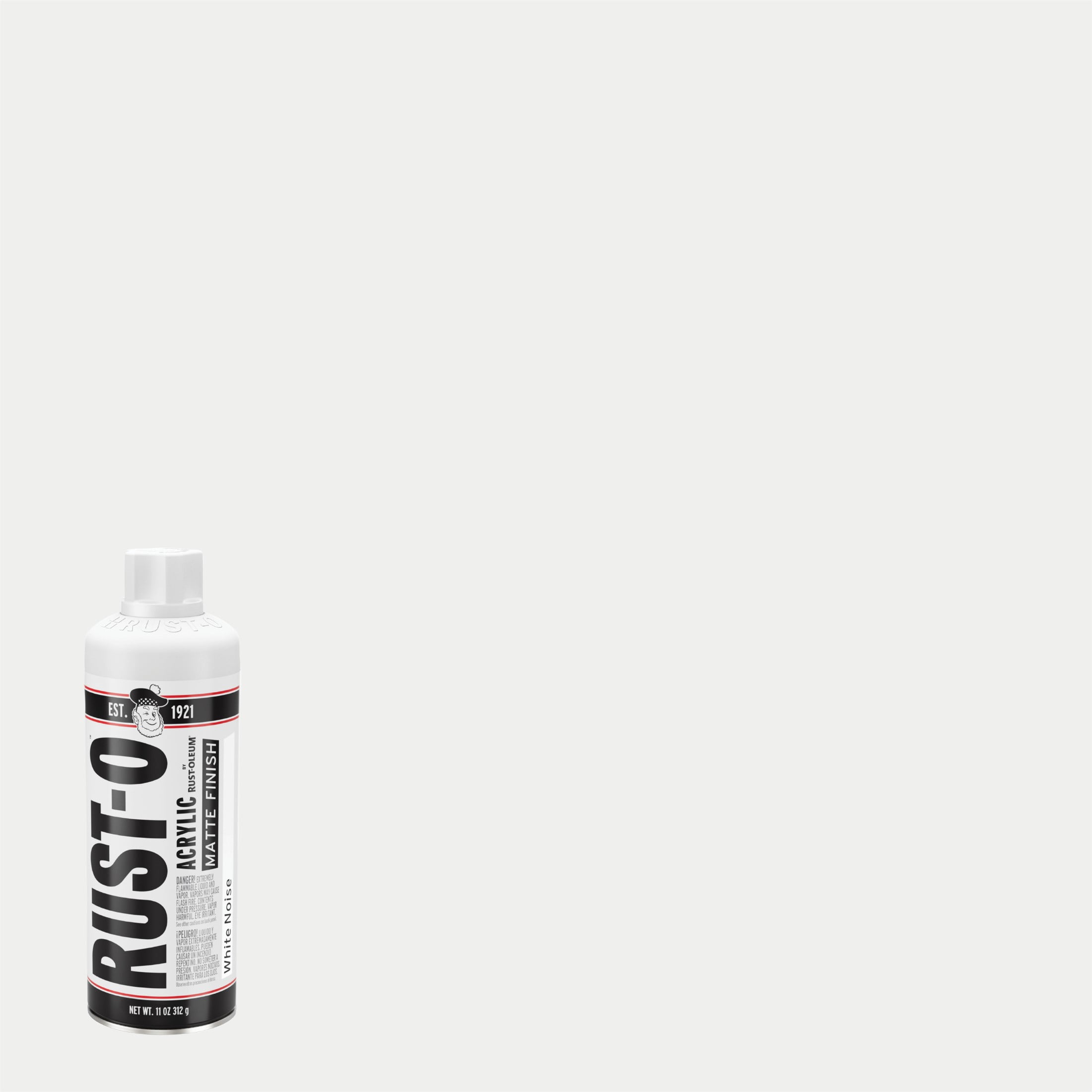 White Noise, Rust-Oleum, Acrylic Matte Spray Paint-392198, 11 oz