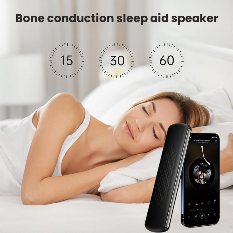 White Noise Sleep Aid Caixa De Som Bluetooth Speaker Wireless Bone Conduction Sound Box Audio Stereo Under Pillow Mini Music Box