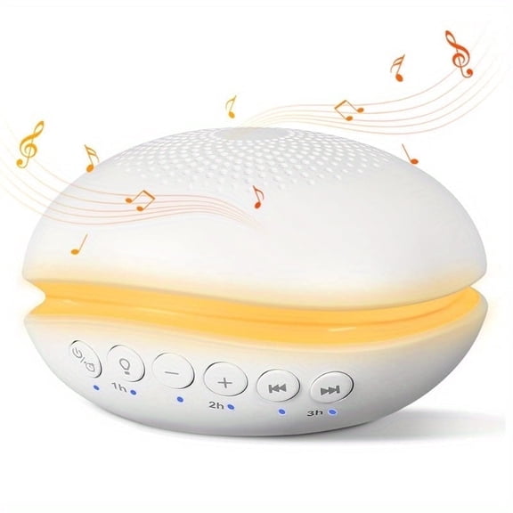 DW009 White Noise Machine with 26 Soothing Sounds, Sleep Timer & Night Light - Portable Sound Machine for Adults, Baby, Office, Travel, and Better Sleep