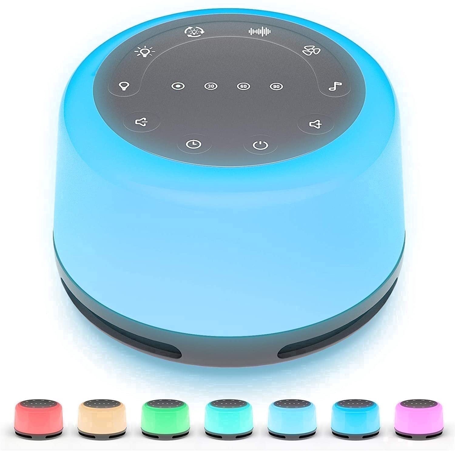 3 in 1 White Noise Sound Machine with Bluetooth Speaker Night Light for Kids and Adults