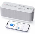 thumbnail image 1 of White Noise Sound Machine with Bluetooth Speaker, 15 Soothing Sounds for Sleep, Baby & Office Privacy, 3000mAh Rechargeable, Auto-Off Timer, 8-Level Volume (White), 1 of 8