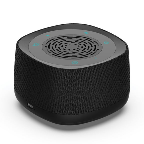 White Noise Sound Machine with Breathing Lamp, Bluetooth 5.4 Sleep Machine, 14 Soothing Sounds, 3 Timed Shutdown Settings, for Baby Kids Adults (Black)