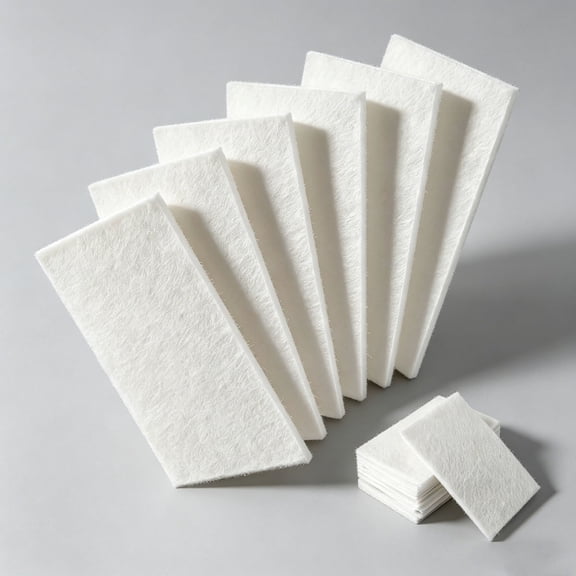 White Non Woven Pads & Non Scratch Scrubbing Pads, Light Duty Scouring Pad & Abrasive Surface Scrubber Multi Scouring Sponge for Polishing Cleaning Pads Non Abrasive
