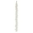 thumbnail image 1 of White Norfolk Pine Christmas Garland – 8.9ft Artificial Winter Faux Garland for Indoor & Outdoor Holiday Décor, Fireplace, Table, Staircase, Front Door, 1 of 5