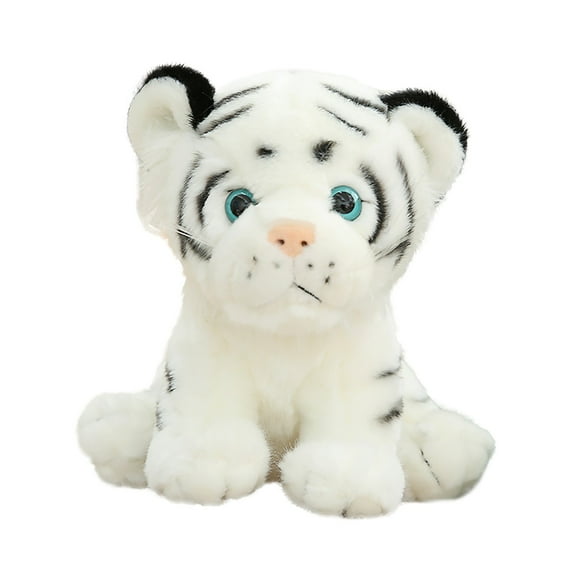 White Novel Simulation Tiger Plush Doll Toy White Design For Children Gift Decoration Soft Material Size 15X15Cm Pp Cotton Safe Ages 3 Plus