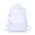 thumbnail image 1 of White Nylon Backpack Large Capacity Lightweight Daypack 40x29x12cm Minimalist Laptop Rucksack for Travel Work College Students Water Resistant Casual School Bag, 1 of 5