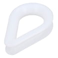 thumbnail image 1 of White Nylon Rope Splice Thimble for 12mm Rope Spliced Boat Sailing Thimbles, 1 of 3
