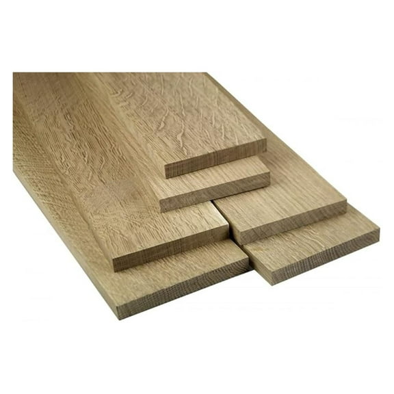 White Oak Boards Quarter Sawn x 10 - 3/4" x 2" x 16" - Premium Hardwood Lumber for Woodworking, Furniture Making, DIY Projects, and Crafting