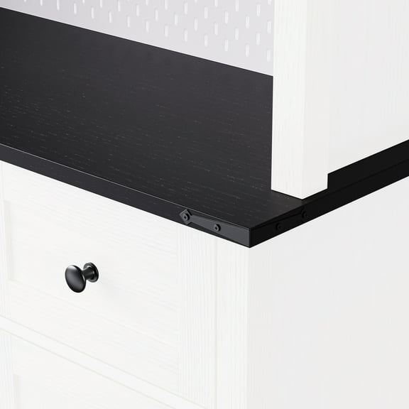 White Oak Coffee Bar Cabinet With Internal Storage, Sliding Door, , Power Outlet, , Wine & Glasses Rack, 3 Drawers For Dressing Room 71" Style Kitchen , Storage Lights, Glass Holder, In