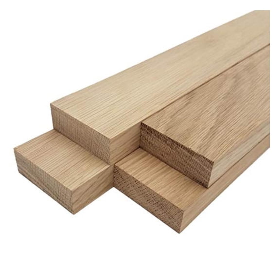 White Oak Lumber Board - 3/4" x 2" (4 Pieces) (3/4" x 2" x 24")