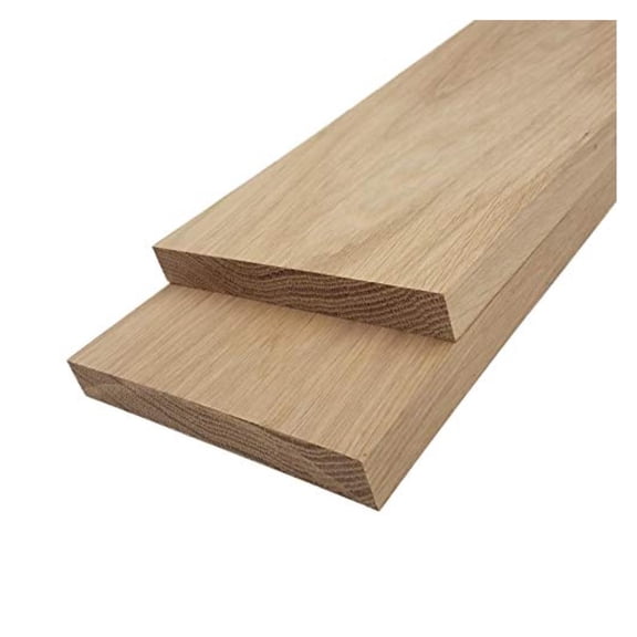White Oak Lumber Board - 3/4" x 6" (2 Pieces) (3/4" x 6" x ")
