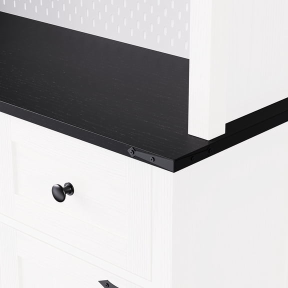 White Oak Pantry Cabinet With Sliding Door And Internal Storage. 71" Tall Power Outlet, . Fits Kitchen, Coffee Bar. Includes Diy , Wine & Glasses Rack. Design Bar In Oak. With Storage Rack, Door,