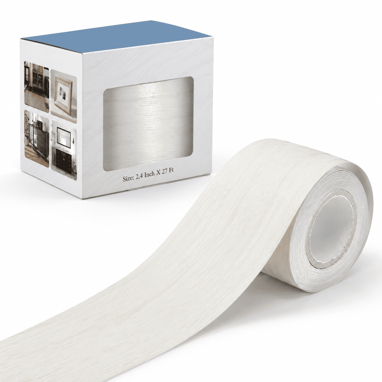 Border Backgrround White Oak Wood Grain Wallpaper Border, 3.15 inches x 27 feet - Walmart.com