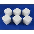 thumbnail image 1 of White Opaque Blank Dice with No Pips D6 19mm (3/4in) Pack of 6 Koplow Games, 1 of 1