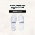 thumbnail image 1 of White, Open Toe Slippers - SPA - Zero Plastic, Non-Woven Envelope 100/cs, 1 of 1