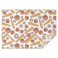 thumbnail image 1 of White Orange Baseball Gear Pattern Rectangle Tablecloth 60"x84",Waterproof Polyester Rectangle Table Cloth, Wipeable Spillproof Polyester Tablecloth for Dining, Camping, Indoor and Outdoor, 1 of 5